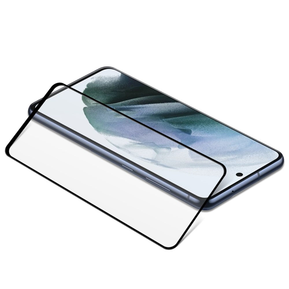 AMORUS Høj Gennemsigtighed Silketryk Fuld Lim Hærdet Glas Fuld Skærm Dækning Beskyttelsesfilm til Samsung Galaxy S21 FE