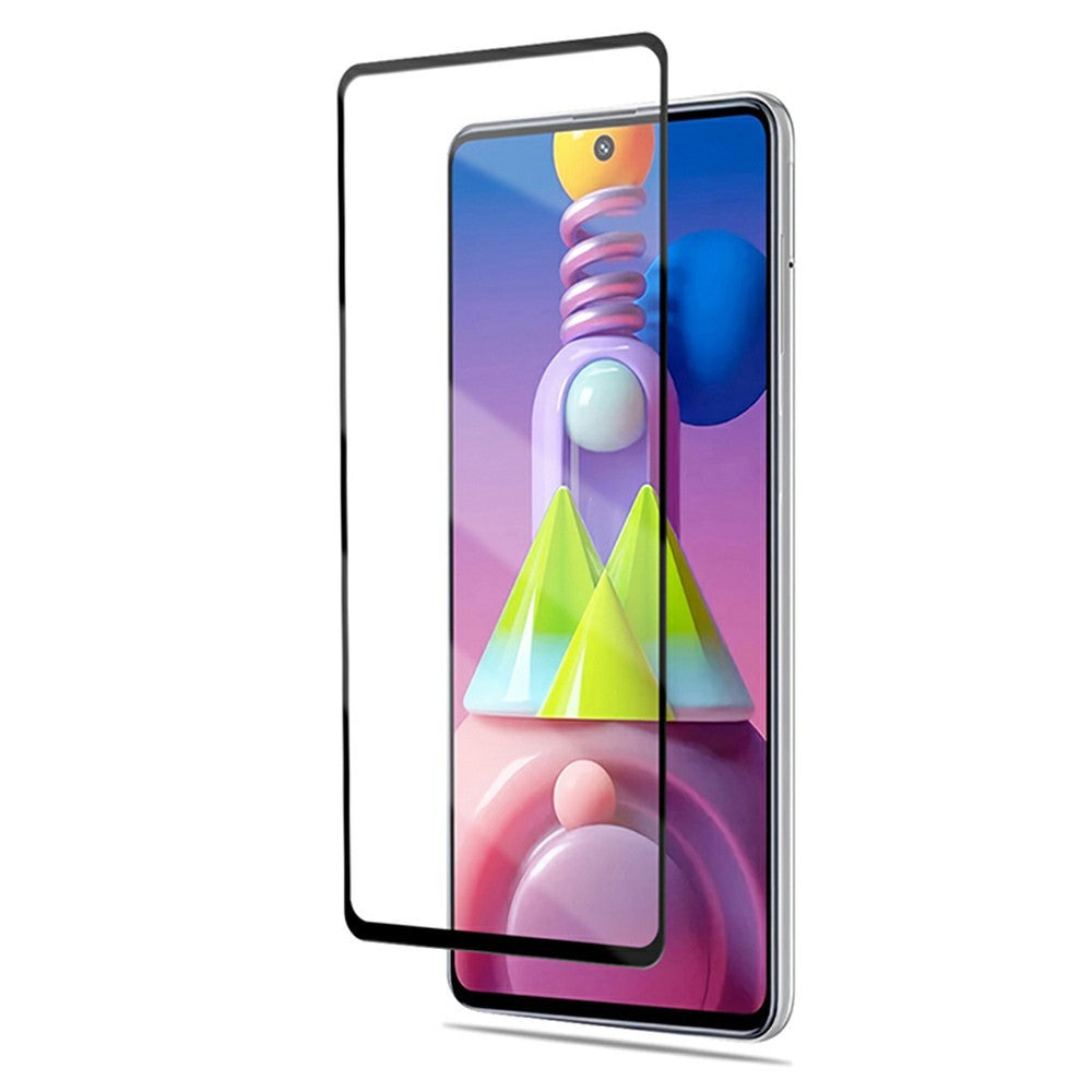 MOCOLO Silk Print HD 9H Hardness Full Glue Full Screen Coverage Tempered Glass Protector for Samsung Galaxy M51