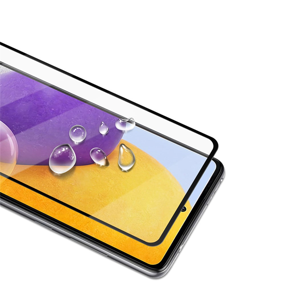 MOCOLO Silk Print 9H Hardness HD Full Glue Full Screen Coverage Härdat Glasskydd för Samsung Galaxy A72 4G/5G