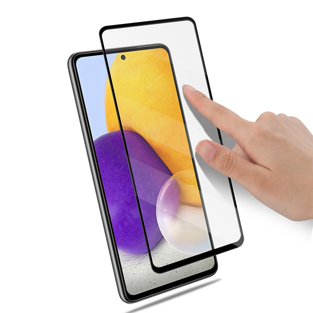 MOCOLO Silk Print 9H Hardness HD Full Glue Full Screen Coverage Härdat Glasskydd för Samsung Galaxy A72 4G/5G