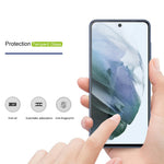 MOCOLO Silk Print Anti-explosion Tempered Glass Full Glue Full Size Screen Protector for Samsung Galaxy S21 FE