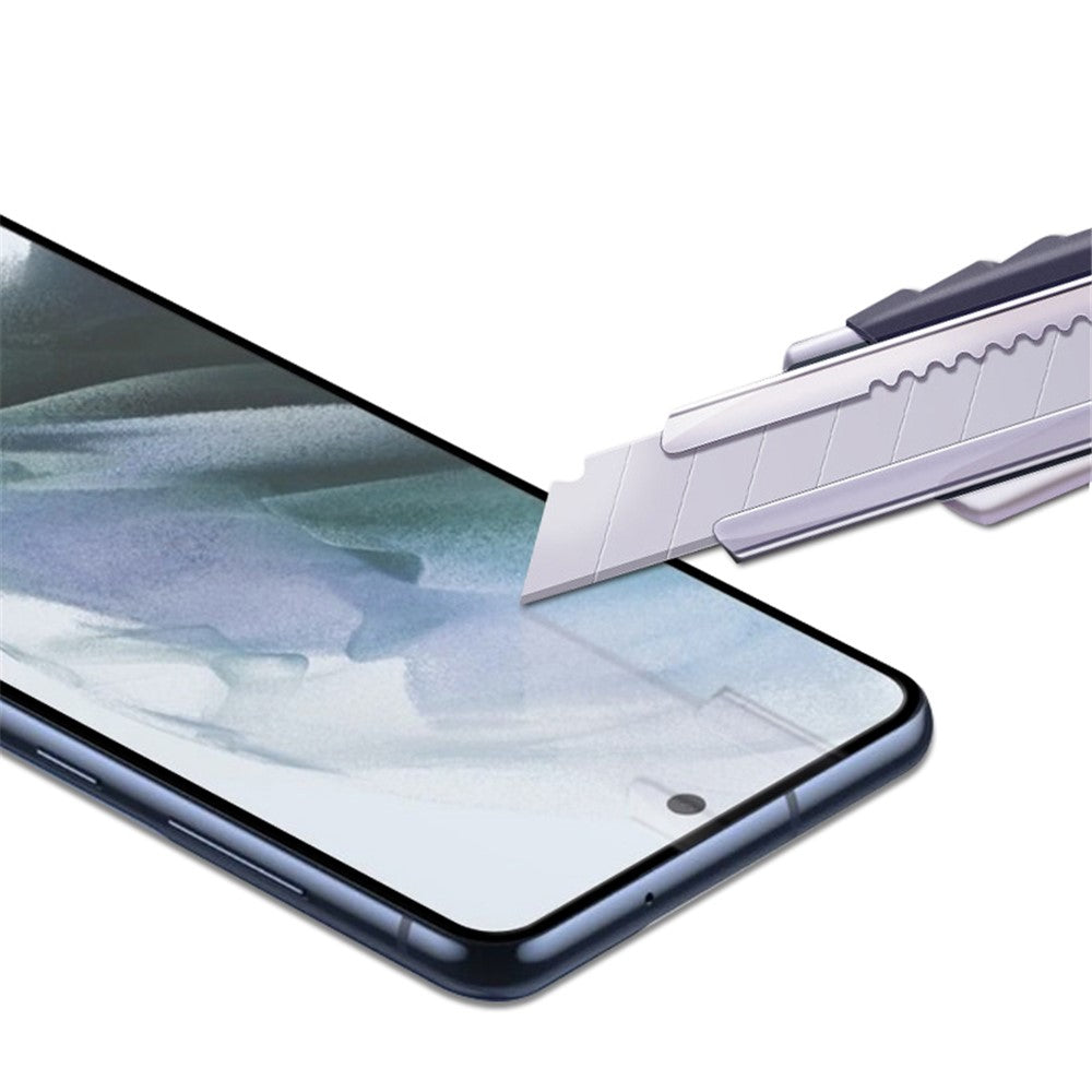 MOCOLO Silk Print Anti-explosion Tempered Glass Full Glue Full Size Screen Protector for Samsung Galaxy S21 FE