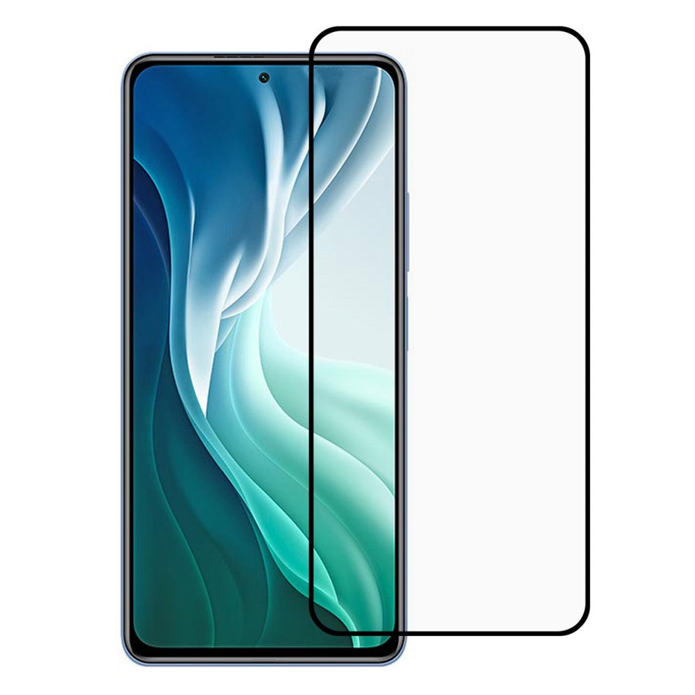 RURIHAI ultratyndt 0,26 mm hærdet glas med fuld klæbeflade, sekundærhærdning, 2,5D, Solid Defense-skærmbeskyttelse til Xiaomi Redmi K40/K40 Pro/Mi 11i/Poco F3