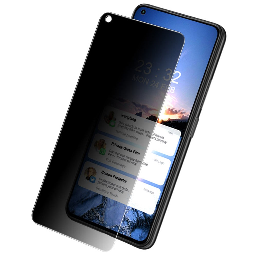 IMAK Anti-Peep Protector 9H Hårdhet Hög Slitstark Härdad Glasfilm för Xiaomi Mi 11 Lite 4G / 5G / 11 Lite 5G NE