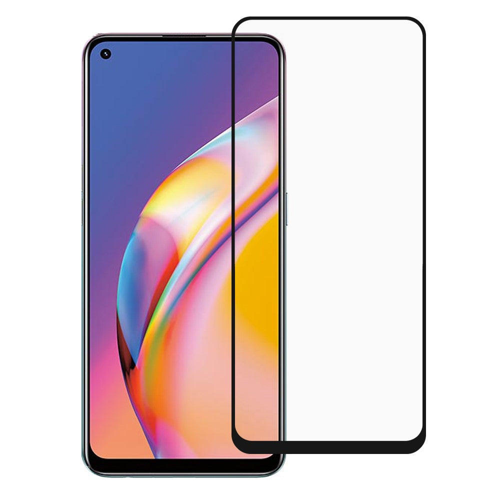 Anti-ridse Fuld Lim Silketryk Fuld Skærmdækning Hærdet Glas Beskyttelsesfilm til Oppo A94/F19 Pro