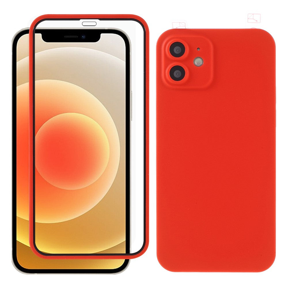 RURIHAI Helkropps Mobilmobilskal Inbyggt Skärmskydd för iPhone 12 mini 5,4 tum
