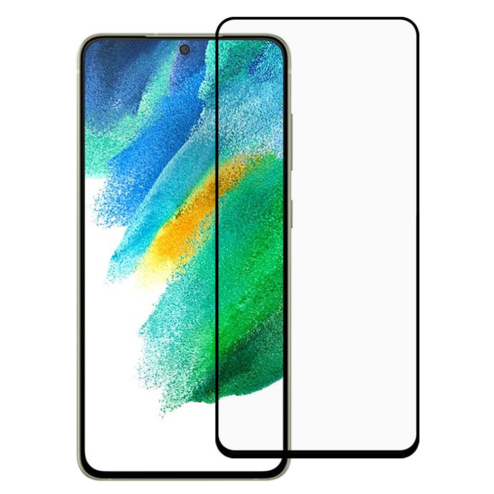 RURIHAI 0.26mm 2.5D Full Glue Secondary Hardening Tempered Glass Ultra Thin Solid Defense Screen Protector for Samsung Galaxy S21 FE