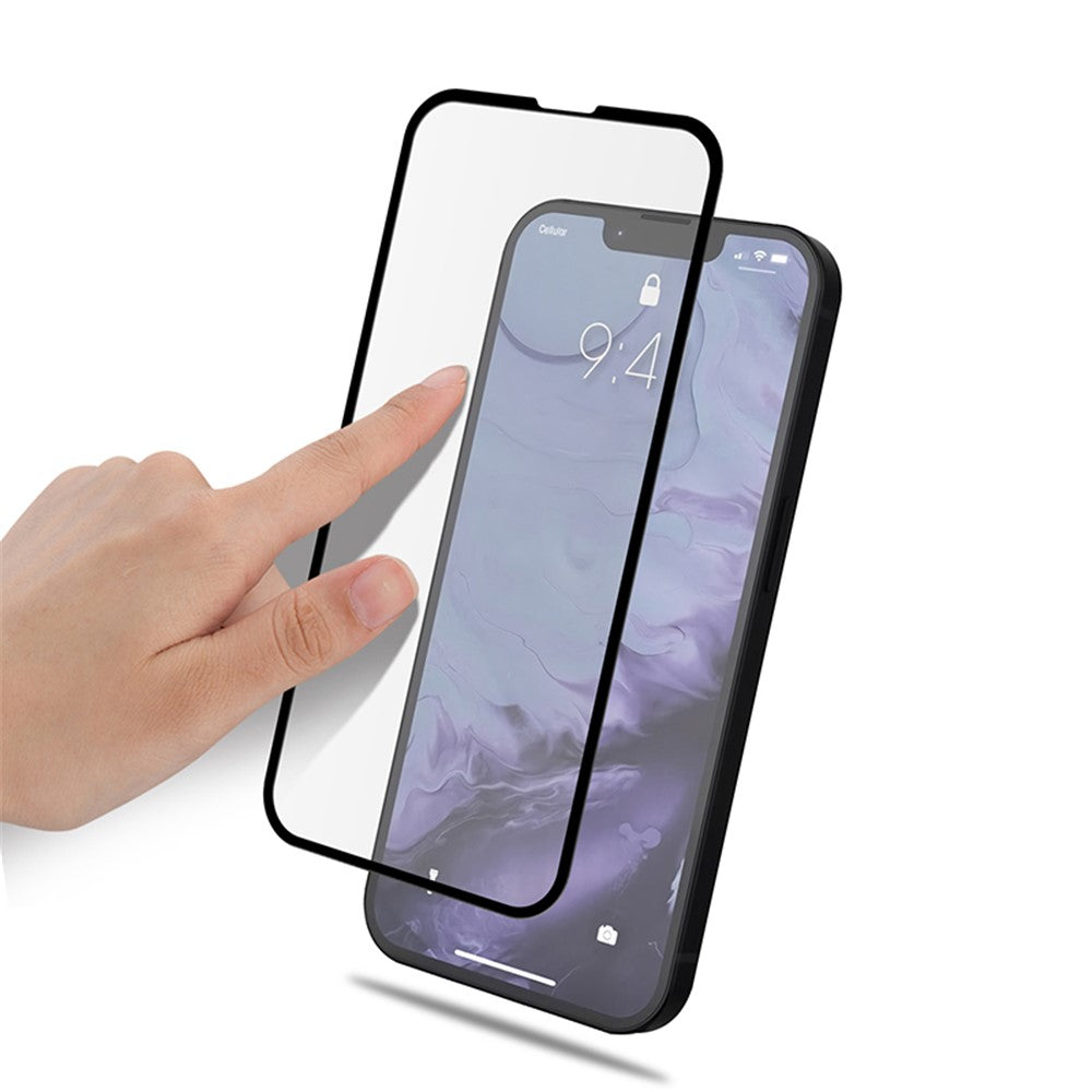 MOCOLO HD Silk Print Full Glue Full Screen Coverage 9H Tempered Glass Protector for iPhone 13 mini 5.4 inch