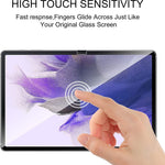 For Samsung Galaxy Tab S10+ / S9+ / S7 FE / S7+ / S8+ 2.5D Arc Edge Screen Protector Ultra Clear 9H Hardness Anti-Explosion Tempered Glass Film