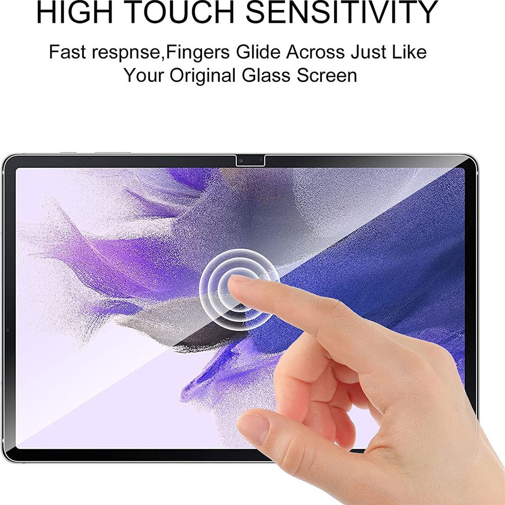 For Samsung Galaxy Tab S10+ / S9+ / S7 FE / S7+ / S8+ 2.5D Arc Edge Screen Protector Ultra Clear 9H Hardness Anti-Explosion Tempered Glass Film