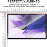 For Samsung Galaxy Tab S10+ / S9+ / S7 FE / S7+ / S8+ 2.5D Arc Edge Screen Protector Ultra Clear 9H Hardness Anti-Explosion Tempered Glass Film