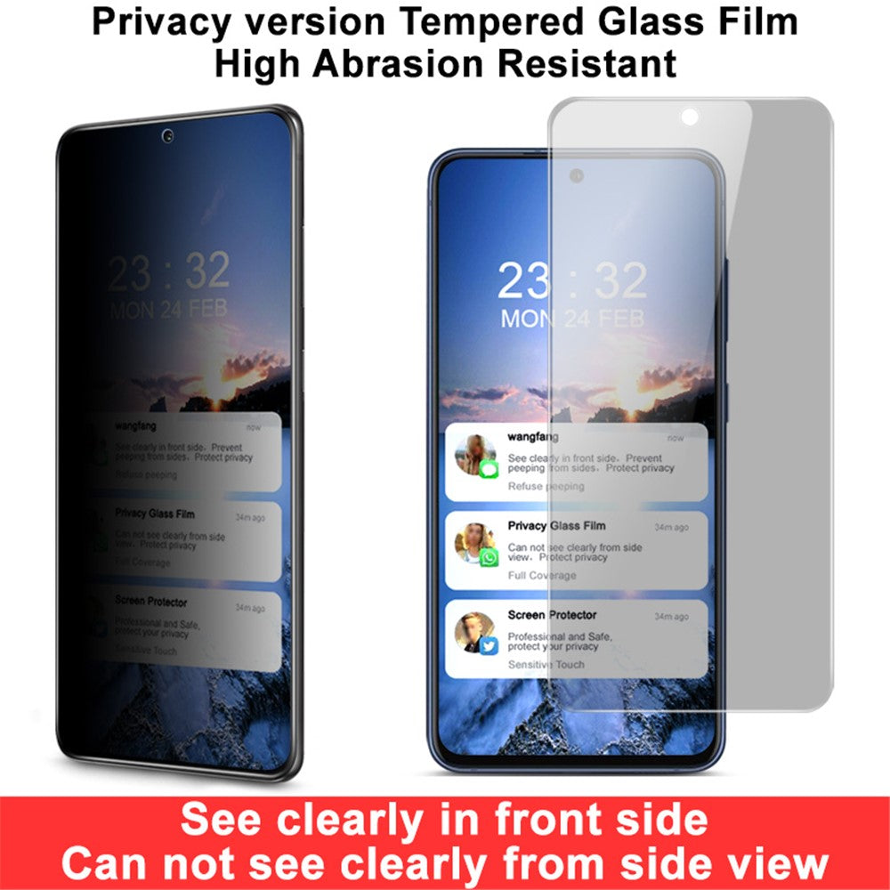 IMAK hærdet glas med 9H-hårdhed, spejlbelægning og touchskærm til Samsung Galaxy S21 FE