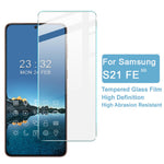 IMAK H-seriens splittersäkra skärmskydd i härdat glas med HD-membran för Samsung Galaxy S21 FE 5G
