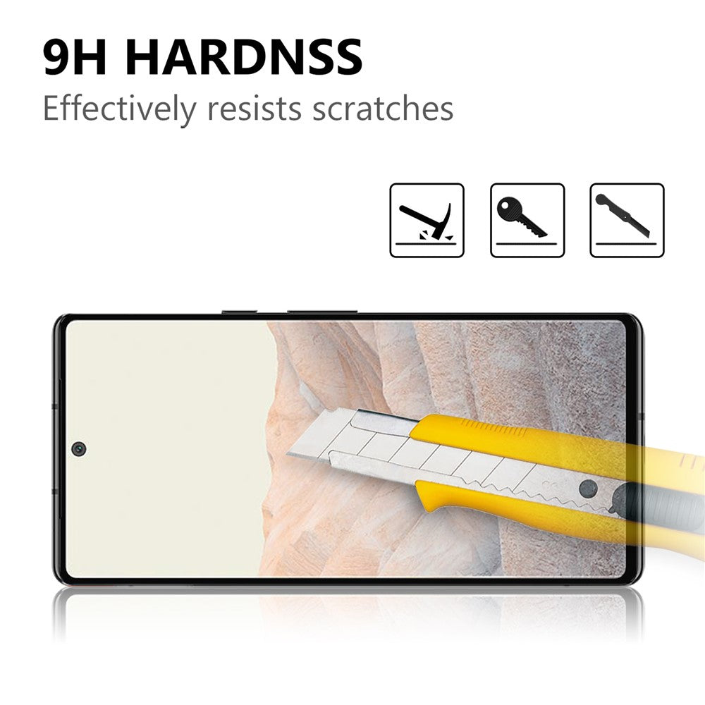 Anti-Explosion Tempered Glass Film Black Edges Full Glue Screen Protector for Google Pixel 6