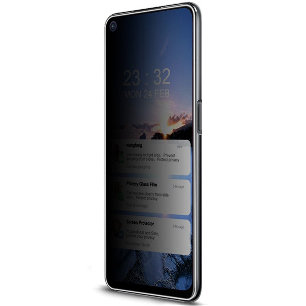 IMAK for Oppo A74 5G / A54 5G / 4G 9H Anti-Spy Anti-Peep Screen Protector Shatterproof Bubble Free Film