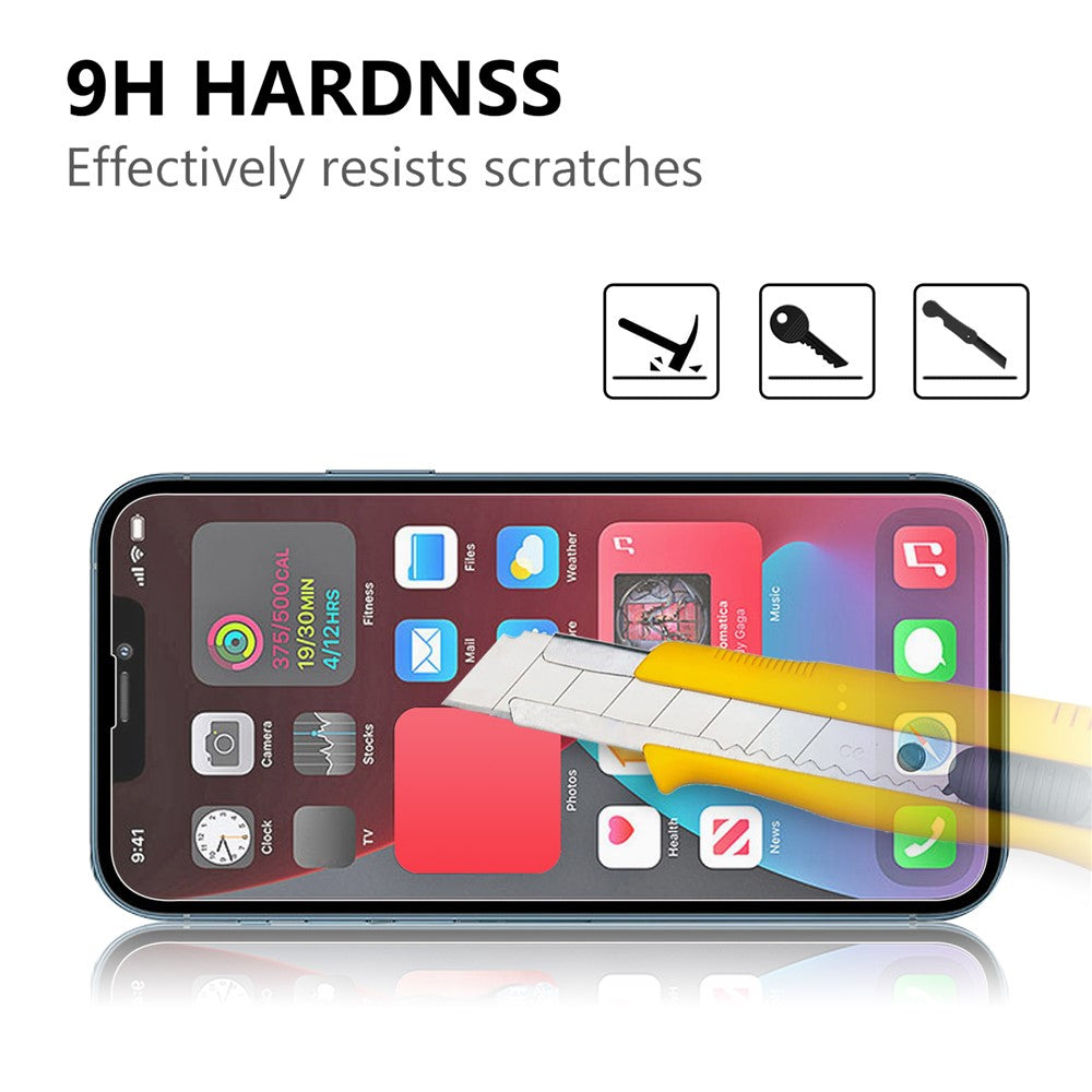 2 st 9H 2.5D härdat glasskärmskydd för iPhone 13 Pro Max / 14 Plus