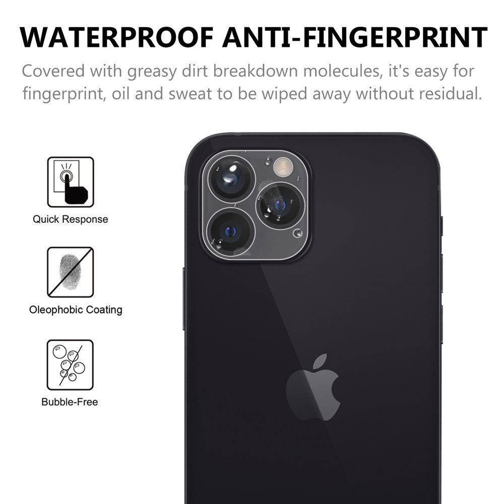 Ultraklart fingeraftryksafvisende beskyttelsesglas i hærdet glas til kameralinsen på iPhone 13 Pro Max 6,7 tommer