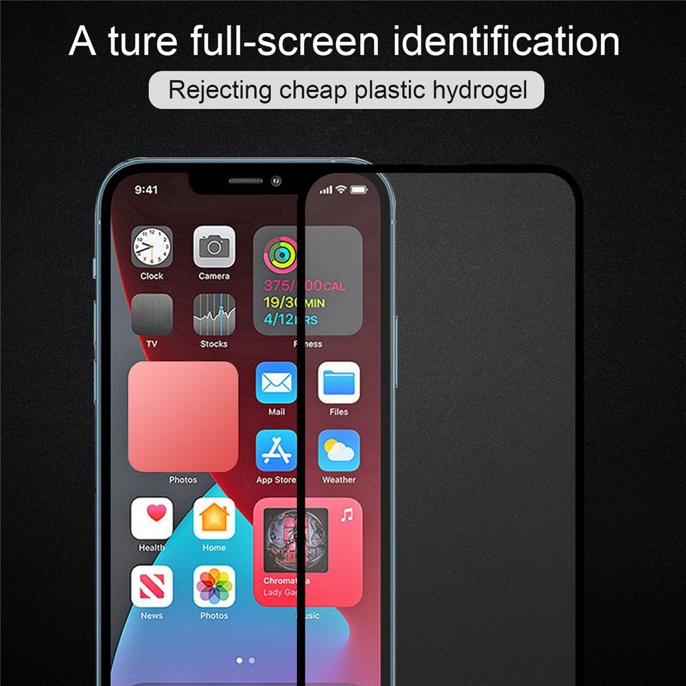 Heltäckande 9D härdat glasskärmskydd för iPhone 13 Pro Max / 14 Plus