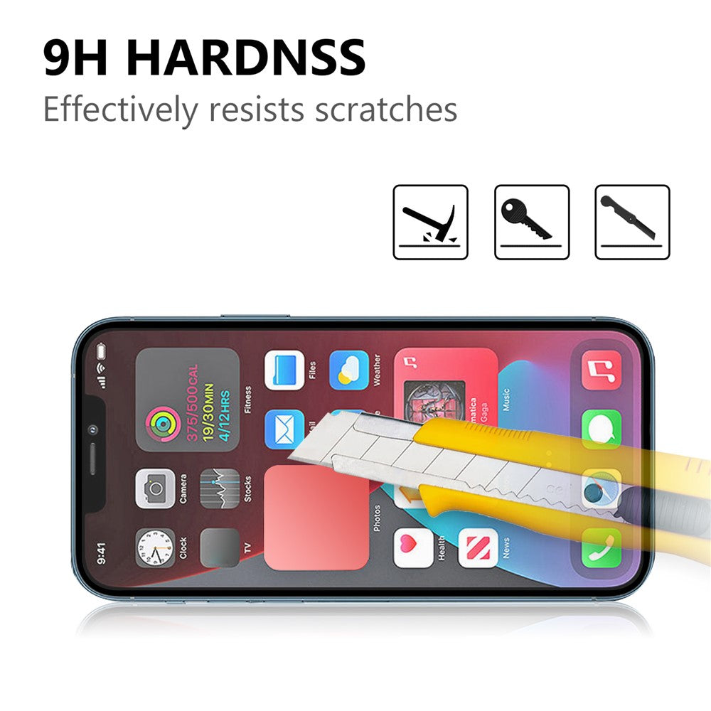 Full Glue Anti-fingerprint Tempered Glass Screen Protector with Black Edges for iPhone 13 mini 5.4 inch