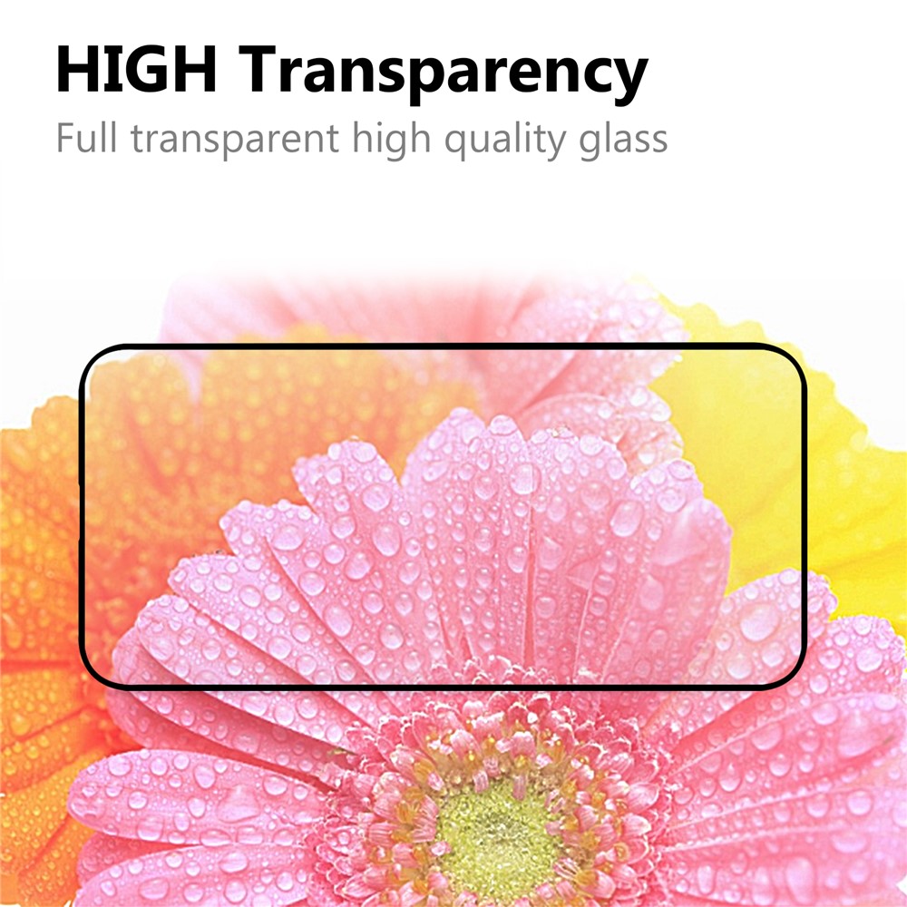 Full Glue Anti-fingerprint Tempered Glass Screen Protector with Black Edges for iPhone 13 mini 5.4 inch