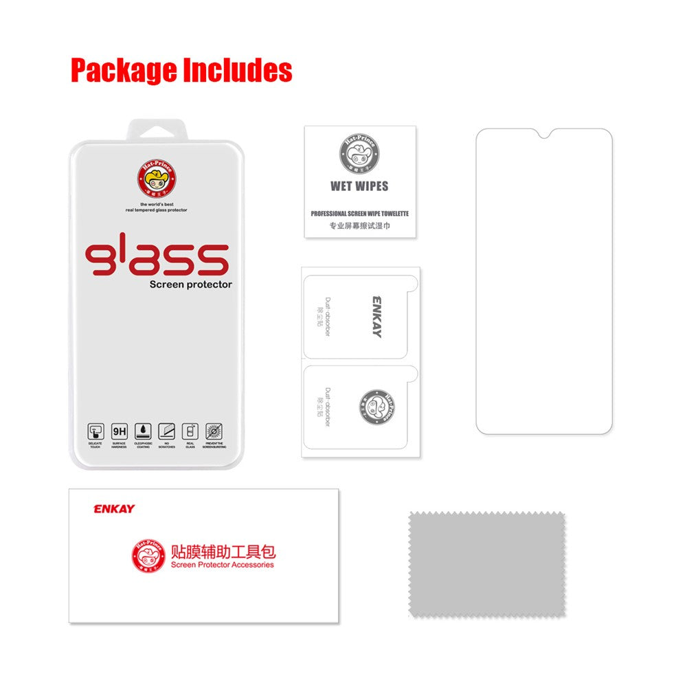 HAT PRINCE 0.26mm 9H 2.5D Fingerprint-proof Tempered Glass Screen Protector for Samsung Galaxy A22 4G (EU Version)