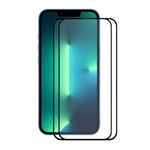 HAT PRINCE 2-pak skærmbeskyttelse til iPhone 13/13 Pro/14, fulddækkende, med fuld klæbeflade, 0,26 mm ridsefast, 2,5D-kant, 9H-hårdhed, film i hærdet glas