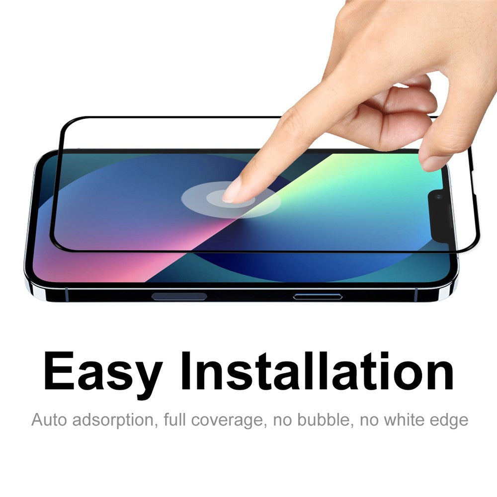 10Pcs/Set ENKAY HAT PRINCE 0.26mm 2.5D 9H Complete Covering Full Glue Tempered Glass Screen Protector for iPhone 13 mini 5.4 inch