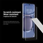ENKAY HAT PRINCE för Huawei P50 Pro 3D-böjd PET-film reptålig heltäckande varmböjning högupplöst klart skärmskydd (stöder fingeravtryckslåsning)