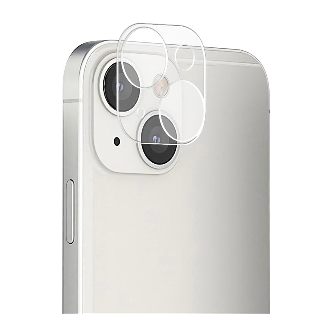MOCOLO til iPhone 13 / 13 mini bagkamera linsebeskytter silketryk 9H hårdhed ridsefast hærdet glas linsefilm
