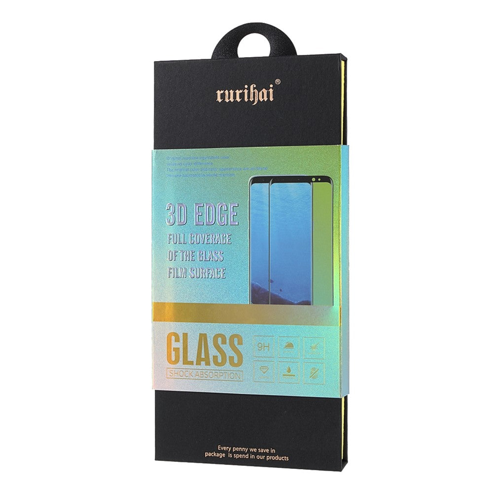 RURIHAI til Samsung Galaxy Z Fold3 5G Skærmbeskytter 3D Buet Varmebøjning Sideklæber 0,3 mm HD Klar Hærdet Glasfilm