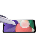 MOCOLO til Samsung Galaxy A22 5G (EU Version) HD Hærdet Glas Skærmbeskytter Fuld Dækning Fuld Lim Forsvar 9H Hårdhed Silketryksfilm