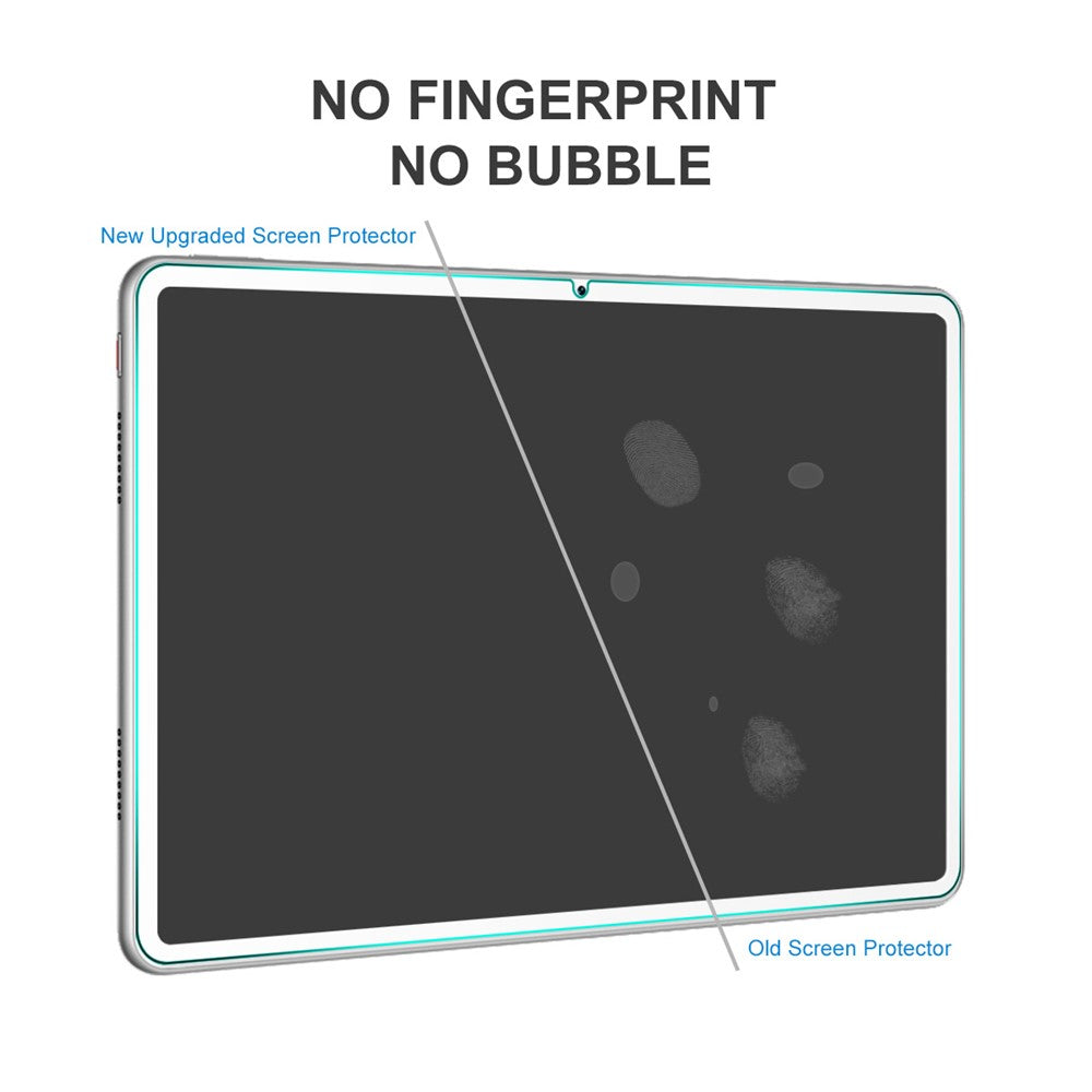 HAT PRINCE 2Pcs/Pack Full Coverage Full Glue 2.5D 9H Hardness 0.33mm Tempered Glass Film Screen Protector for Huawei MatePad 11 (2021)