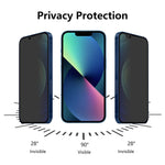 ENKAY HAT PRINCE 2Pcs / Set 28° Anti-spy Tempered Glass Screen Protectors for iPhone 13 mini 5.4 inch