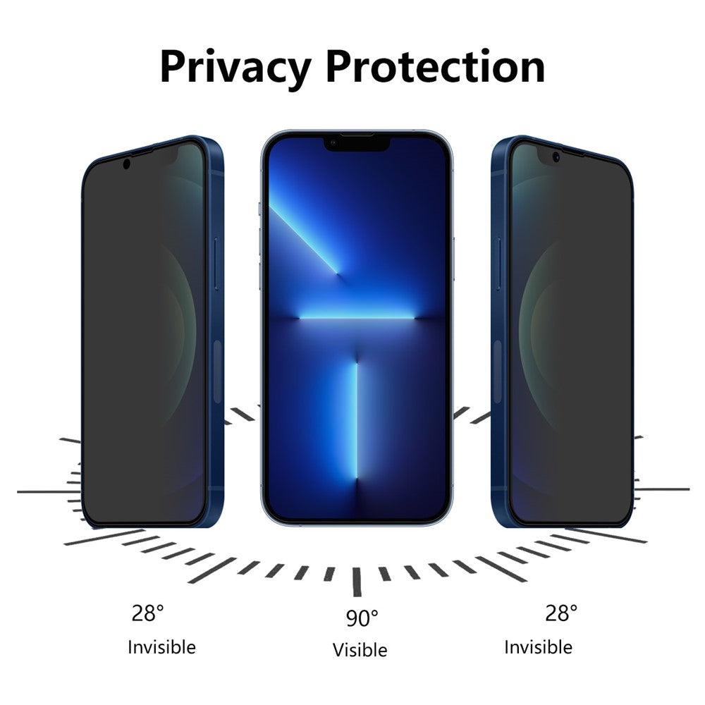 ENKAY HAT PRINCE Privacy Protection 28° Anti-spy Hærdet Glas Skærmbeskytter til iPhone 13 Pro Max / 14 Plus