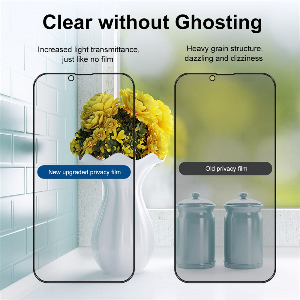 ENKAY HAT PRINCE Privacy Protection 28° Anti-spy Hærdet Glas Skærmbeskytter til iPhone 13 Pro Max / 14 Plus