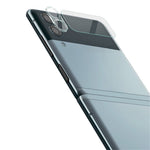 IMAK 1 stk. hærdet glaslinsebeskyttelsesfilm med høj lystransmission + 1 stk. bagskærmbeskyttelsessæt til Samsung Galaxy Z Flip3 5G