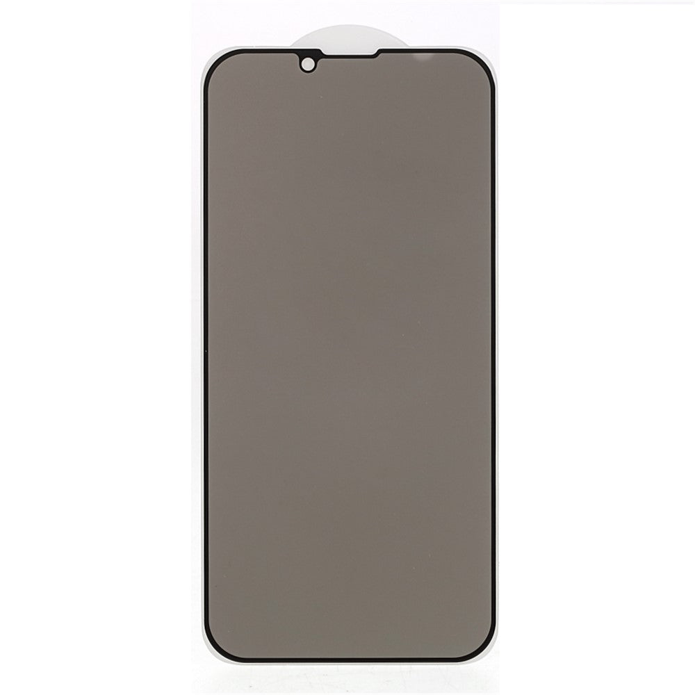Førsteklasses skærmbeskytter i hærdet glas med fuld dækning, fuld lim, anti-spion-funktion og silketryk til iPhone 13 Pro Max / 14 Plus