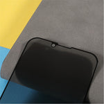 Førsteklasses skærmbeskytter i hærdet glas med fuld dækning, fuld lim, anti-spion-funktion og silketryk til iPhone 13 Pro Max / 14 Plus