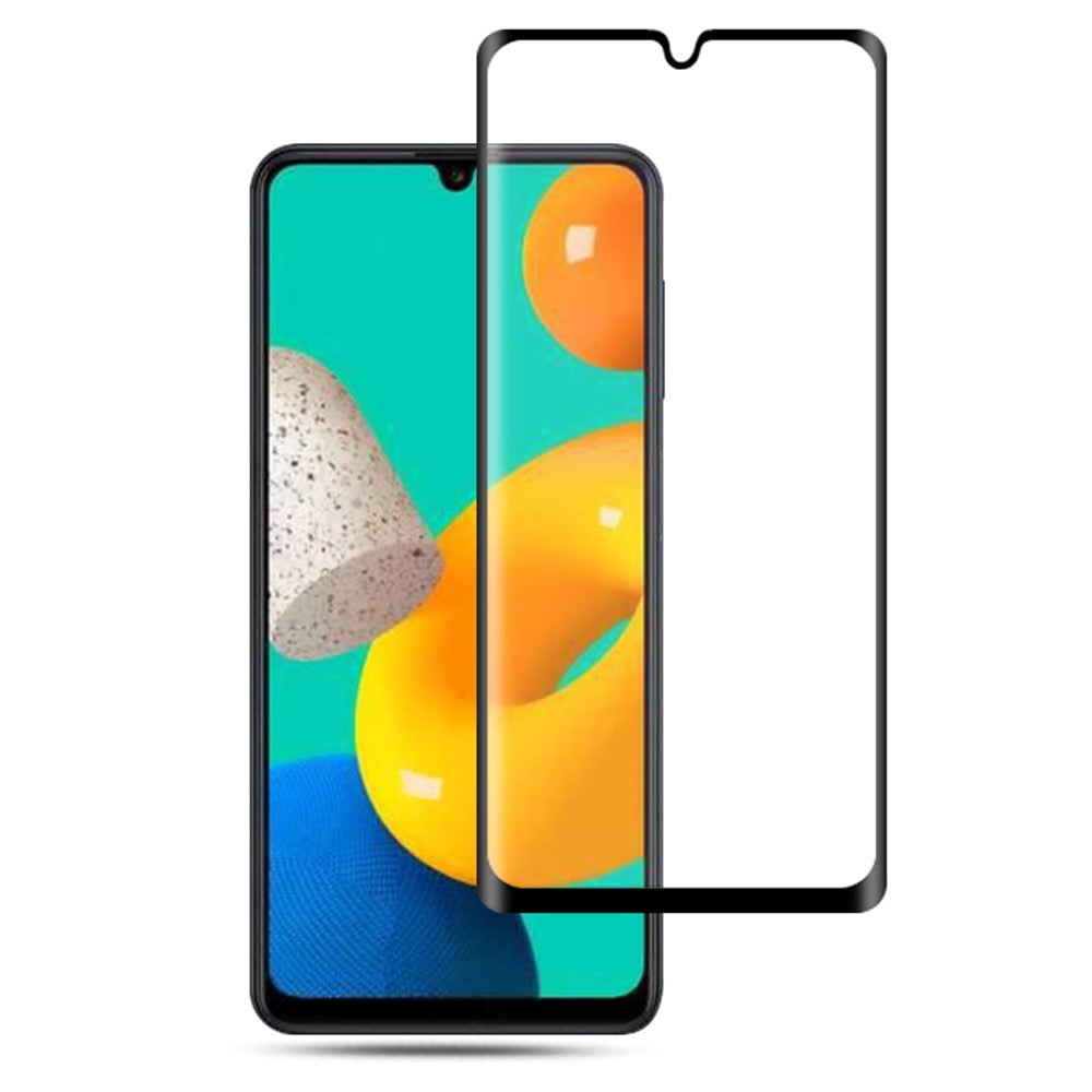 AMORUS HD Transparency Clear 9H Full Glue Full Coverage Silk Printing Tempered Glass Screen Protector for Samsung Galaxy M32 (Global Version)