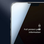 JOYROOM Anti-peep Silk Print Full Glue Tempered Glass Screen Protector for iPhone 13 Pro Max / 14 Plus