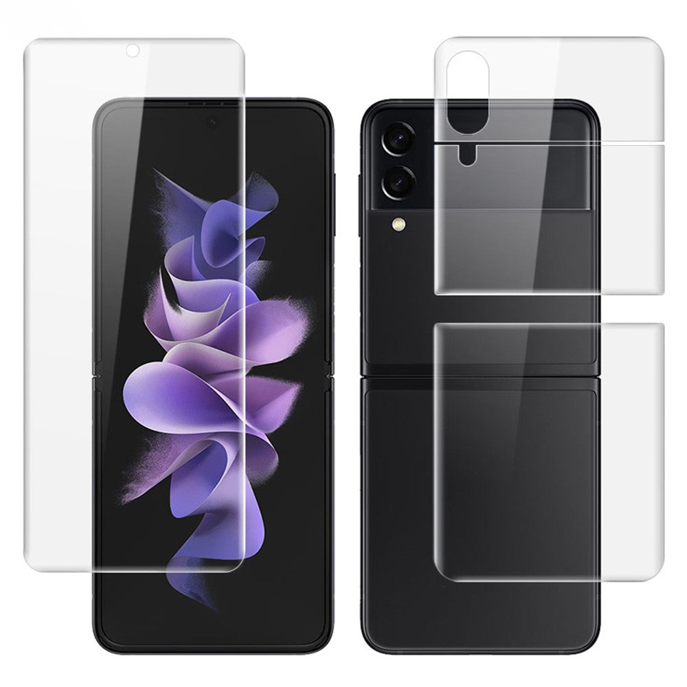 IMAK Hydrogel Protective Film III Full Coverage Soft TPU Screen Film + Back Protector Film for Samsung Galaxy Z Flip3 5G / Z Flip4 5G