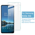 IMAK H-serien ridsefast, følsom, berøringsfri og boblefri HD-klar hærdet glasfilm til Samsung Galaxy A52 4G/5G/A52s 5G