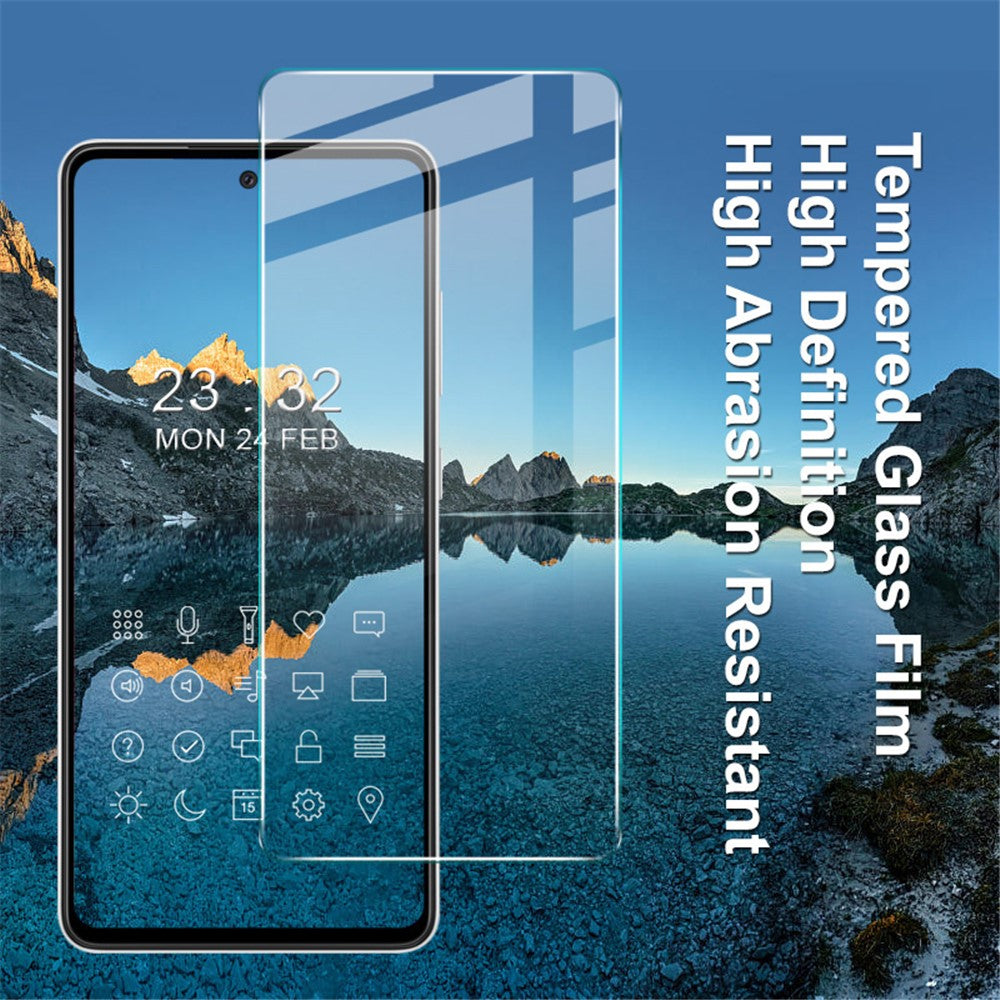 IMAK H-serien reptålig, känslig, beröringsfri, bubbelfri HD-klar härdad glasfilm för Samsung Galaxy A52 4G/5G/A52s 5G