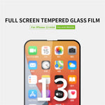 PINWUYO Full Coverage Full Glue 2.5D 9H Anti-Fingerprint Anti-explosion Tempered Glass Protector for iPhone 13 mini 5.4 inch