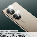 IMAK 1 set ultraklart rund ring härdat glas bakre kameralinsskyddsfilm för Huawei P50 Pro