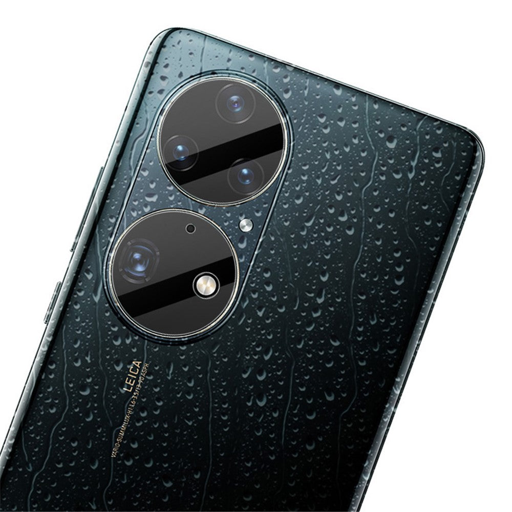 IMAK 1 set ultraklart rund ring härdat glas bakre kameralinsskyddsfilm för Huawei P50 Pro