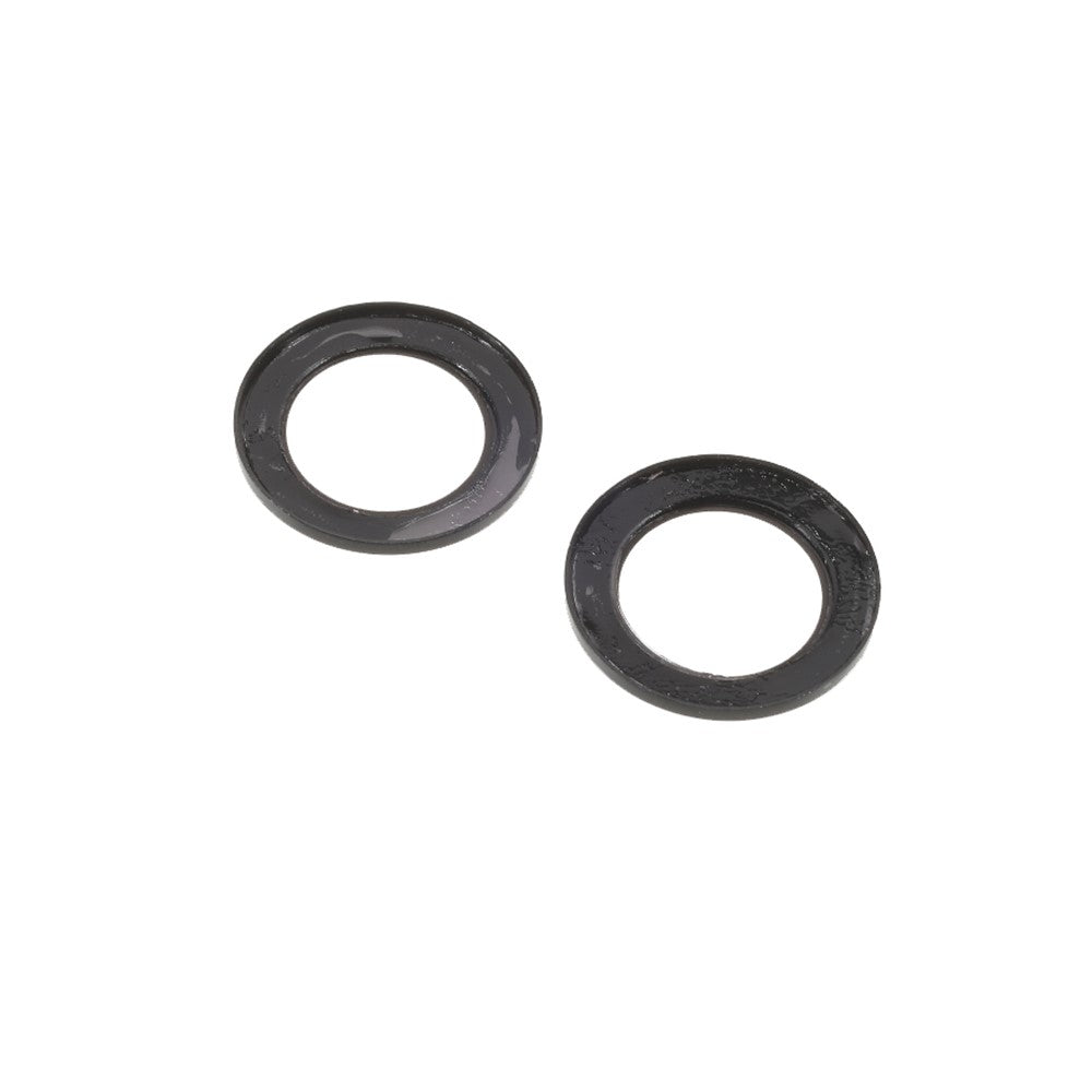 2pcs/Set Monochrome Design AGC Glass Camera Lens Protector Film Guard for iPhone 13/13 mini