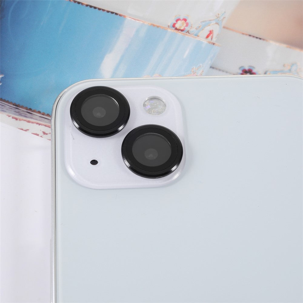 2pcs/Set Monochrome Design AGC Glass Camera Lens Protector Film Guard for iPhone 13/13 mini