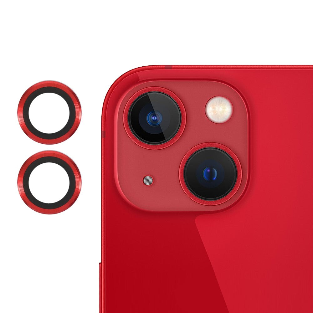 2pcs/Set Monochrome Design AGC Glass Camera Lens Protector Film Guard for iPhone 13/13 mini