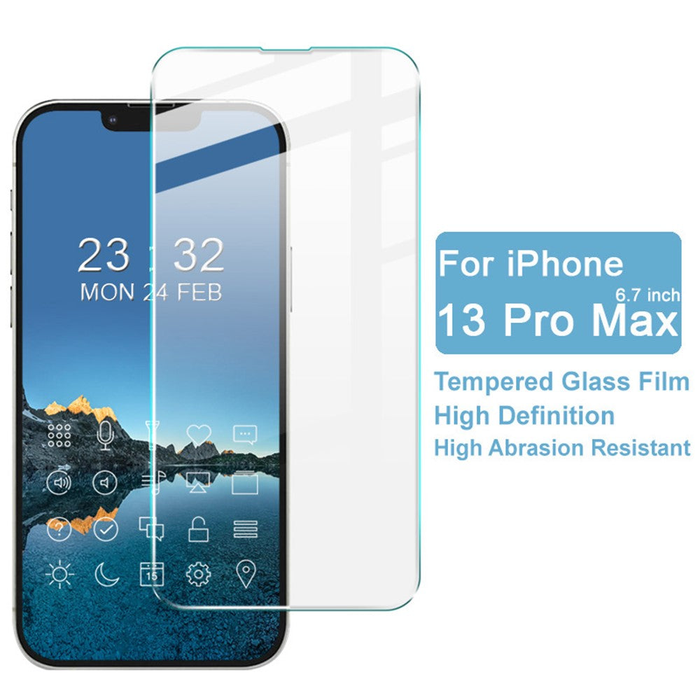 IMAK H-serien högtransparent skärmskyddsfilm i härdat glas för iPhone 13 Pro Max / 14 Plus